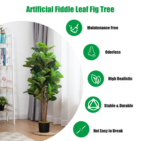 5 Ft Artificial Fiddle Leaf Fig Tree product image
