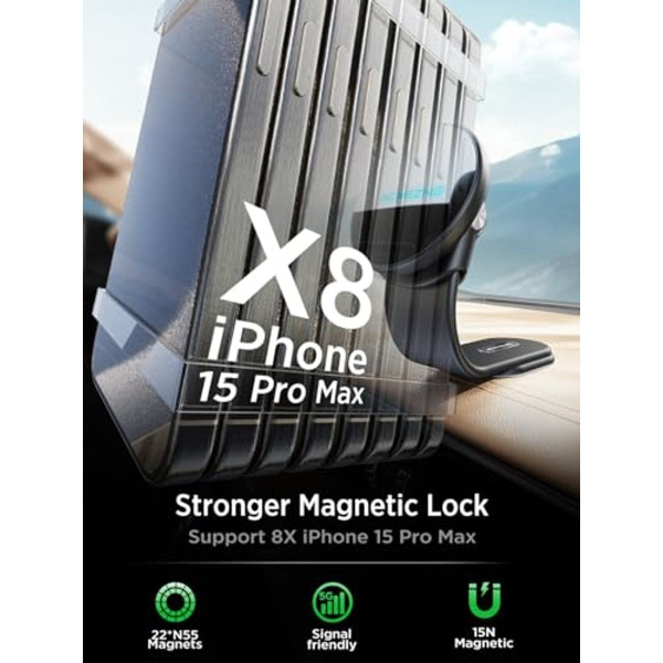 ACMEZING 15W Adjustable MagSafe Car Mount Charger product image