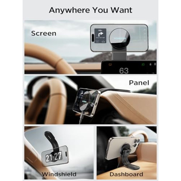 ACMEZING 15W Adjustable MagSafe Car Mount Charger product image
