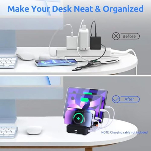 MASBATER 5-Port USB-C Fast Charging Station  product image