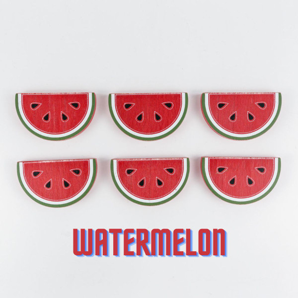  Chunky-Shaped Wooden Refrigerator Magnets (Set of 6) product image