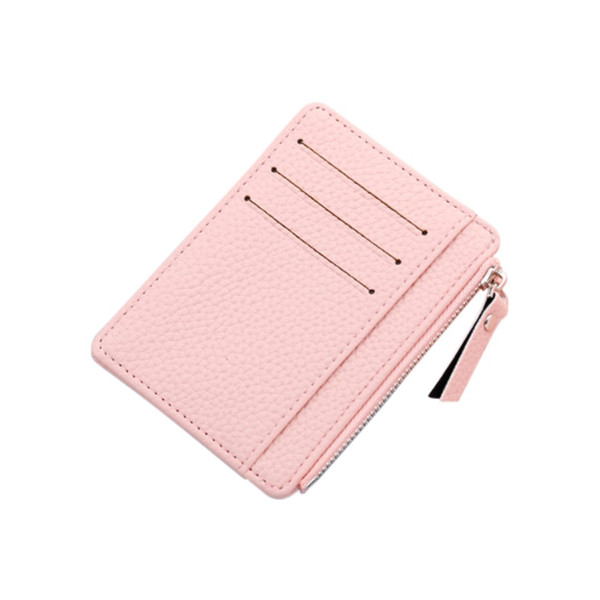 Slim Leather Wallet with Zipper product image