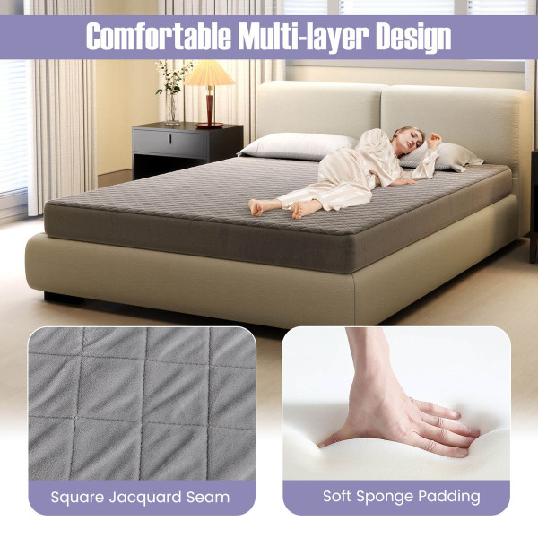 Mattress Protector Topper with Soft Velvet (Twin, Queen, King) product image