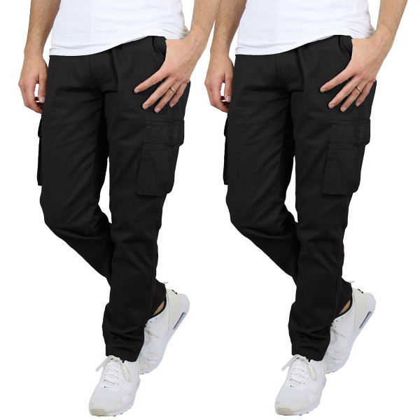 Men's Flex-Stretch Cotton Cargo Pants (1 to 3-Pack) product image