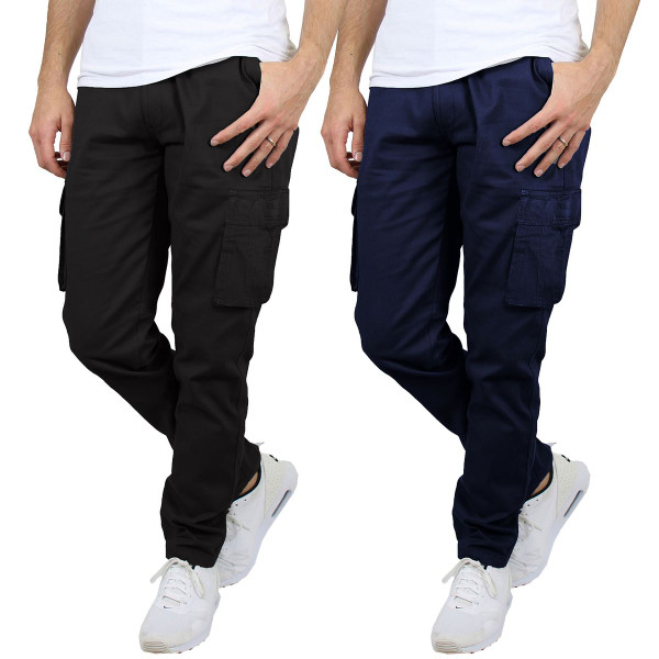 Men's Flex-Stretch Cotton Cargo Pants (1 to 3-Pack) product image