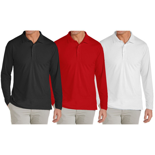 Men's Modern Fit Long Sleeve Collared Shirt (1 to 4-Pack) product image
