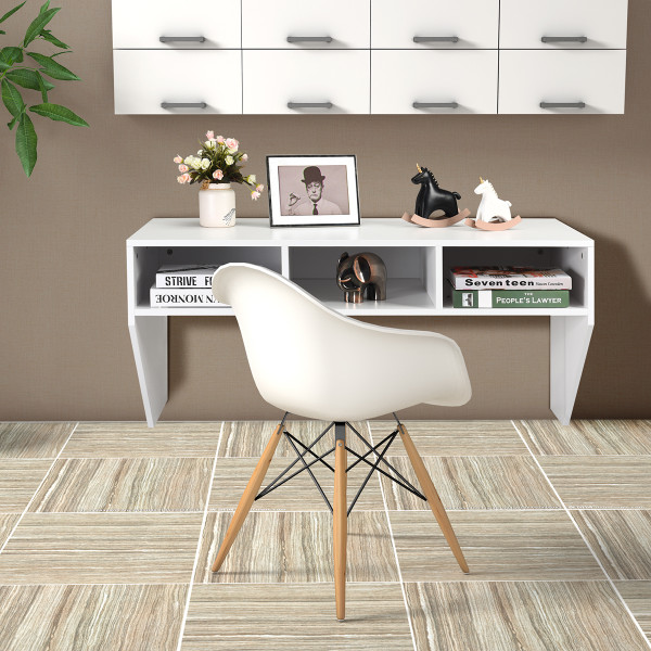 Wall-Mounted Floating Desk with Storage Shelf product image