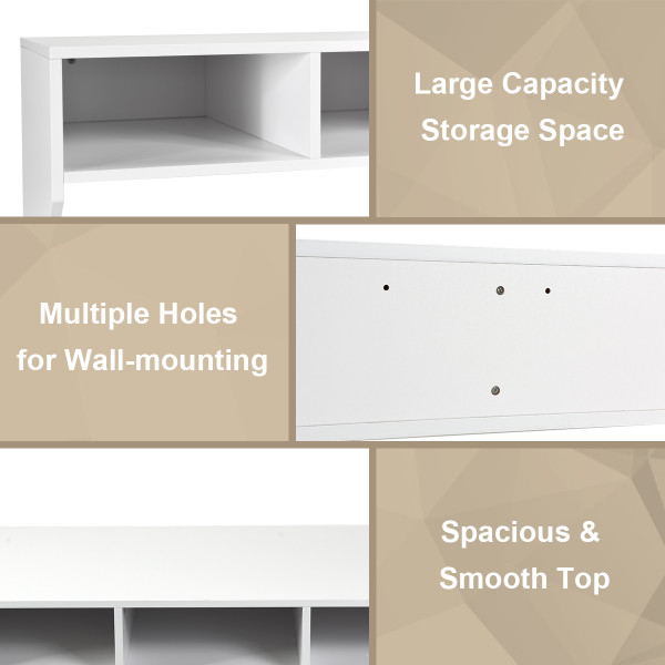 Wall-Mounted Floating Desk with Storage Shelf product image