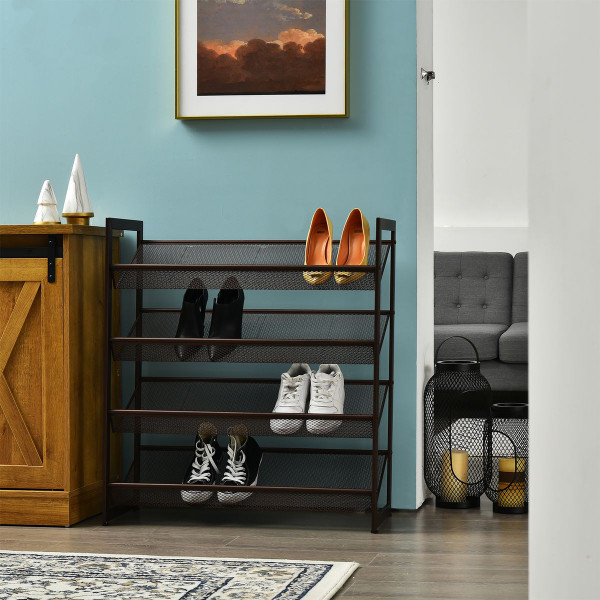 Adjustable Tilt Shoe Rack (3- or 4-Tier) product image