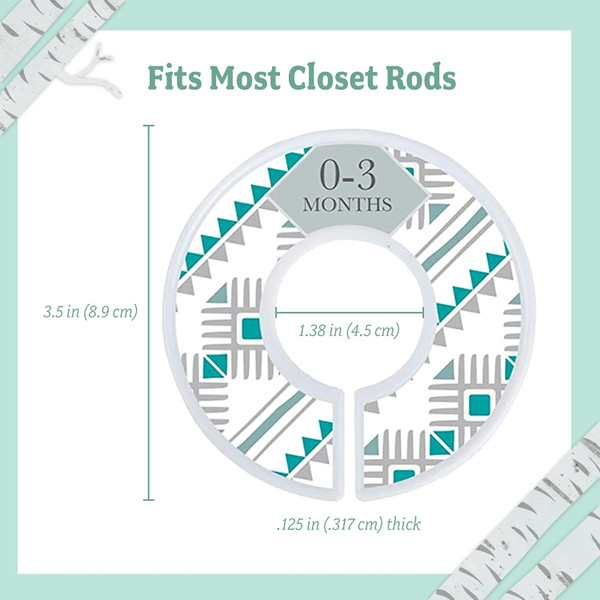 Baby Nest Designs Closet Dividers for Baby Clothes product image