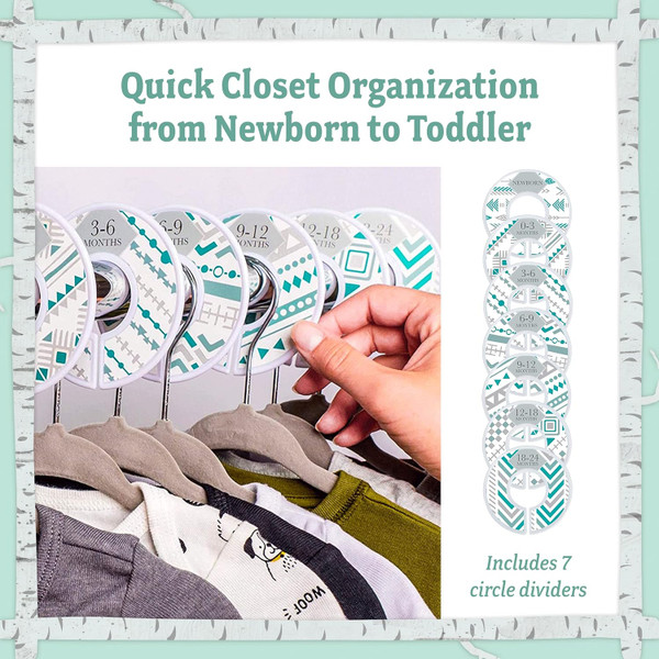 Baby Nest Designs Closet Dividers for Baby Clothes product image