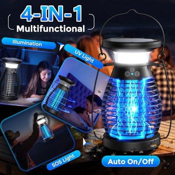 4000mAh Solar Outdoor Electric Bug Zapper product image