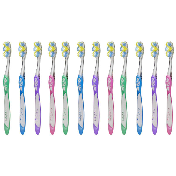 Colgate Twister Soft Toothbrush with Tongue Cleaner (12-Pack) product image