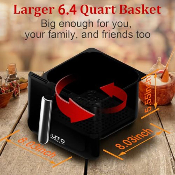 Whuto By Whall 6.4-Quart Air Fryer product image