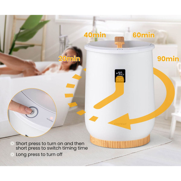 20L Large Heated Towel Warmer with LED Display and Button Control product image