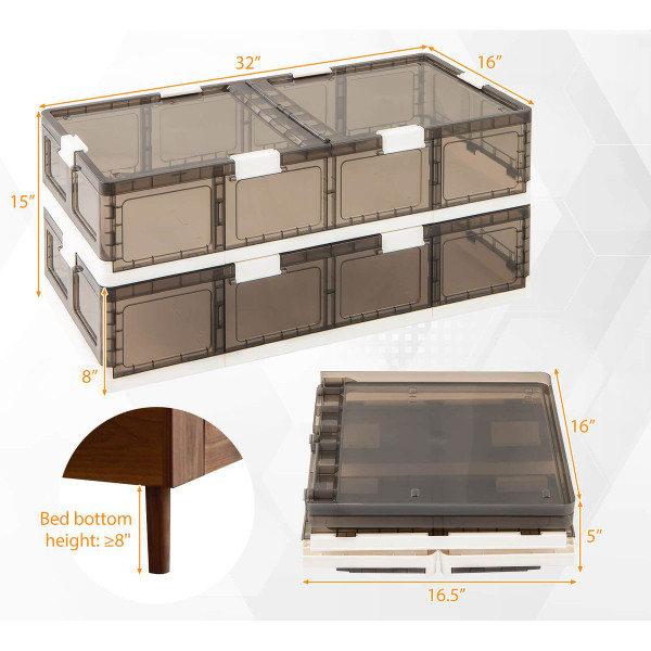 26.5-Gallon Under-Bed Storage Container with Wheels (2 or 4-Pack) product image