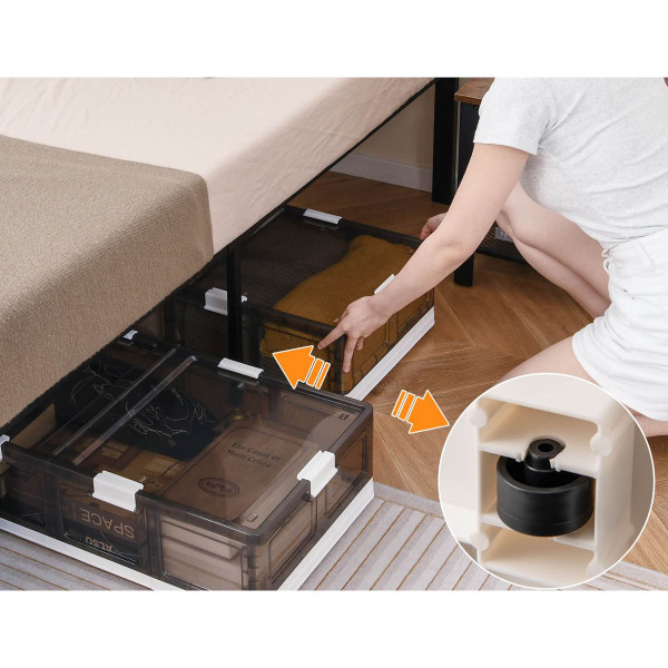 26.5-Gallon Under-Bed Storage Container with Wheels (2 or 4-Pack) product image