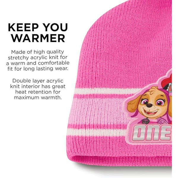 Paw Patrol Girls Toddler Winter Hat, Scarf and Gloves Set  product image