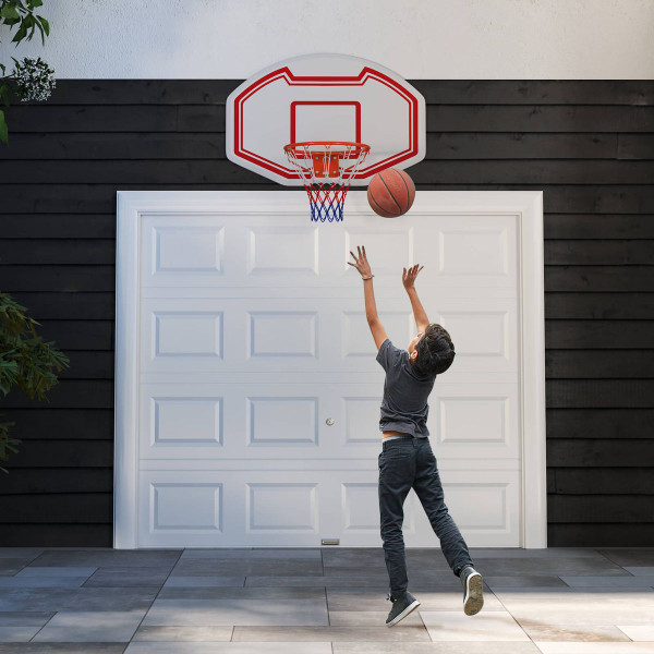 36" x 24" Wall Mounted Basketball Hoop with  Shatter-Proof Backboard product image