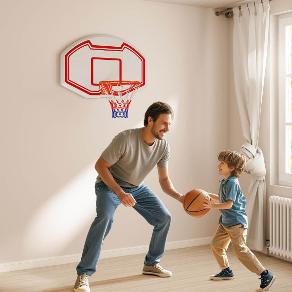 36" x 24" Wall Mounted Basketball Hoop with  Shatter-Proof Backboard product image