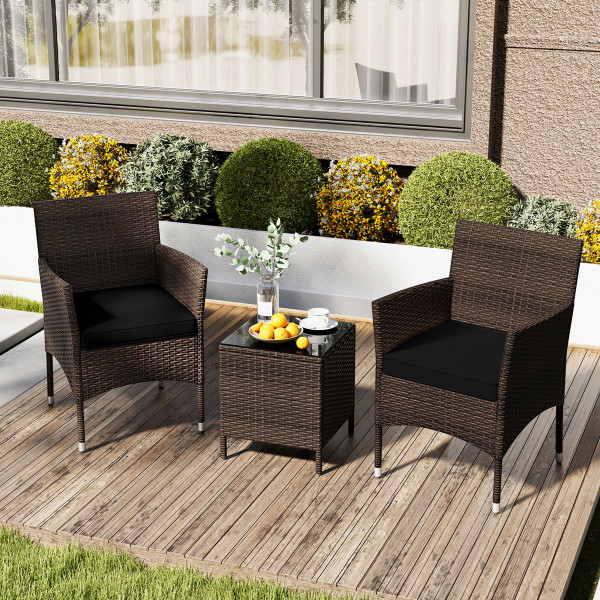 Outdoor Conversation Set with Cushions (3-Piece) product image