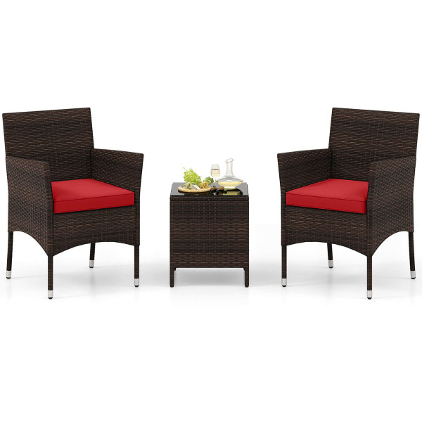 Outdoor Conversation Set with Cushions (3-Piece) product image