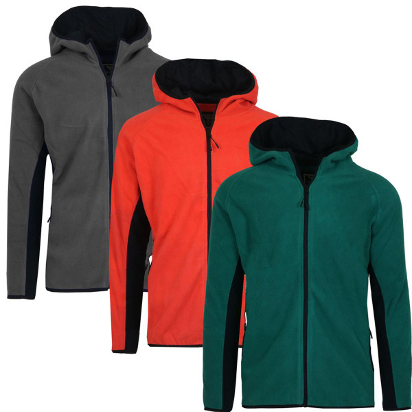Men's Polar Fleece Tech-Zip Hoodie (3-Pack) product image