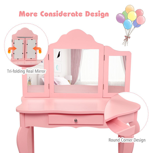 Kid's Vanity Table with Stool  product image