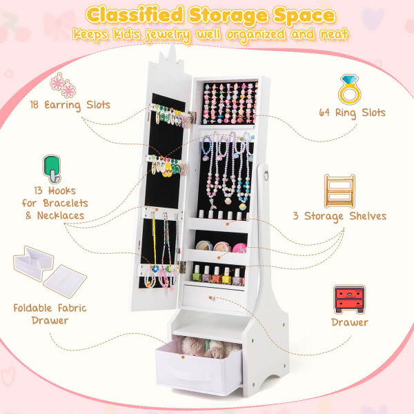 Kids Princess Makeup Vanity Set with Jewelry Cabinet product image Kids Princess Makeup Vanity Set with Jewelry Cabinet product image