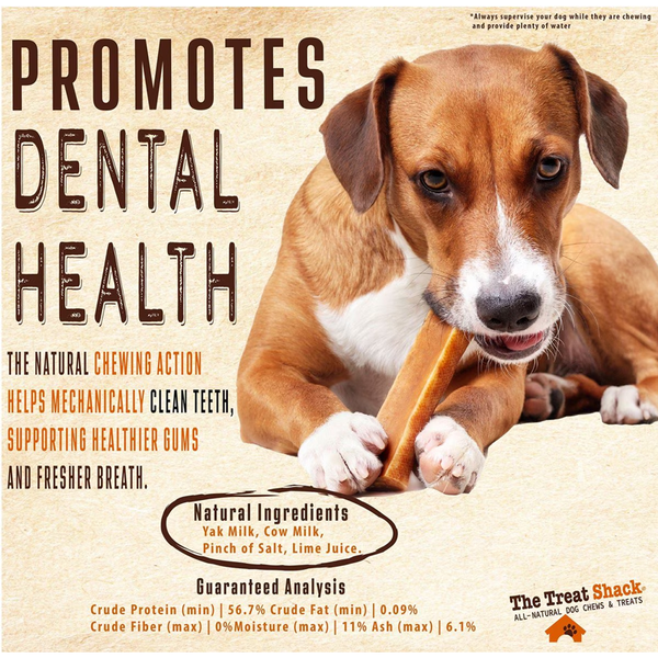 The Treat Shack Himalayan Yak Cheeses Dog Chew Treats, 5-6" (0.5 to 1-Pound) product image