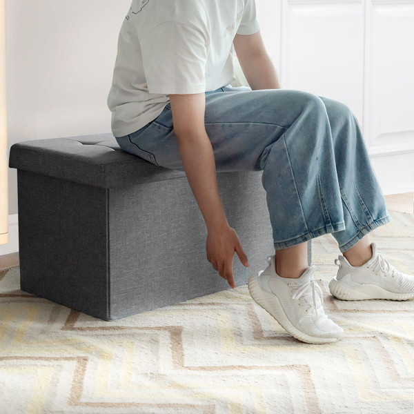 31.5'' Foldable Fabric Storage Ottoman  product image