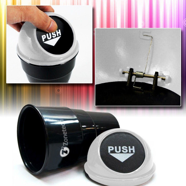 Portable Mini Car Trash Can By Zone Tech (2-Pack) product image