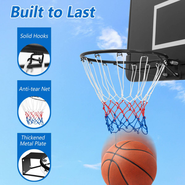 18" Door-Mounted Basketball Hoop product image