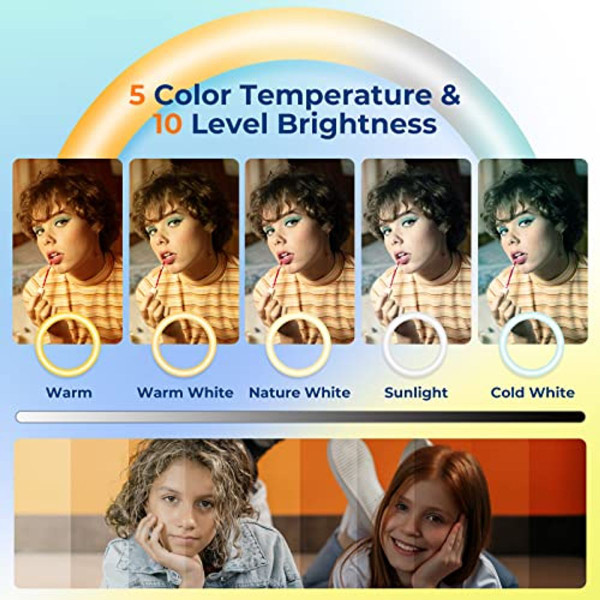 14'' Selfie Ring Light with 62'' Tripod Stand and Phone Holder product image