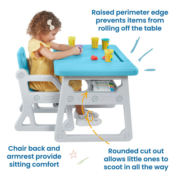 Toddlers' Plus Desk with Storage and Chair Set product image