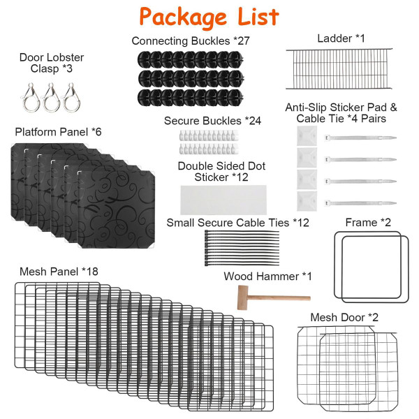 2-Tier Cat Kennel Cage  product image