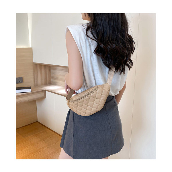 Vegan Leather Quilted Fanny Pack product image