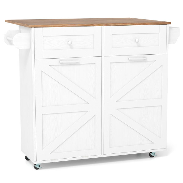 Rolling Kitchen Island Drop-Leaf Cart  product image