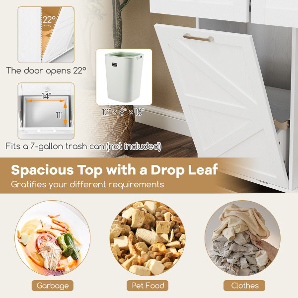 Rolling Kitchen Island Drop-Leaf Cart  product image