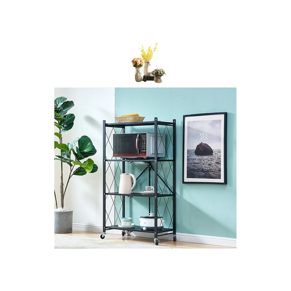 Foldable Storage Shelf with Wheels (3/4/5-Tier Options) product image
