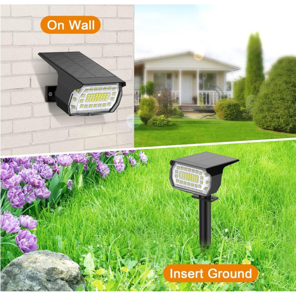 57-LED Solar Cool White Spotlight (4-Pack) product image