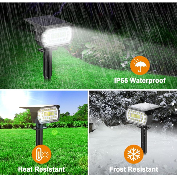 57-LED Solar Cool White Spotlight (4-Pack) product image