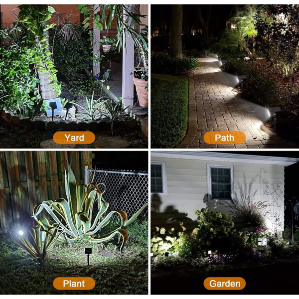 57-LED Solar Cool White Spotlight (4-Pack) product image