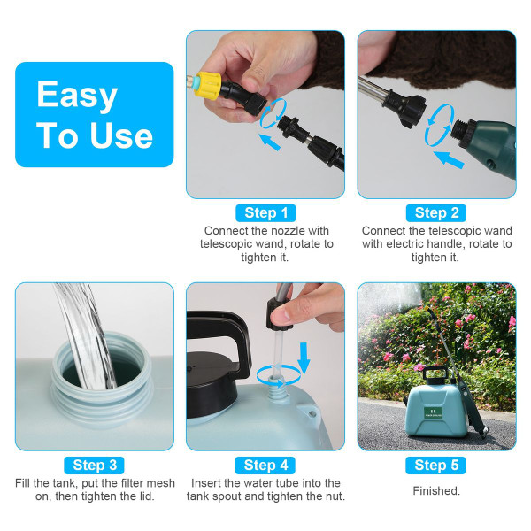 Portable Garden Sprayer, 1.32-Gallon product image