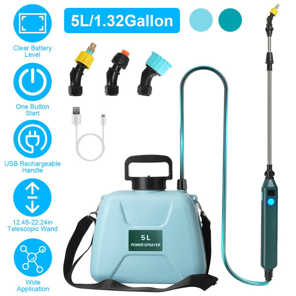 Portable Garden Sprayer, 1.32-Gallon product image
