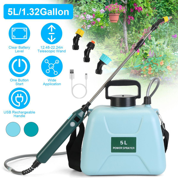 Portable Garden Sprayer, 1.32-Gallon product image