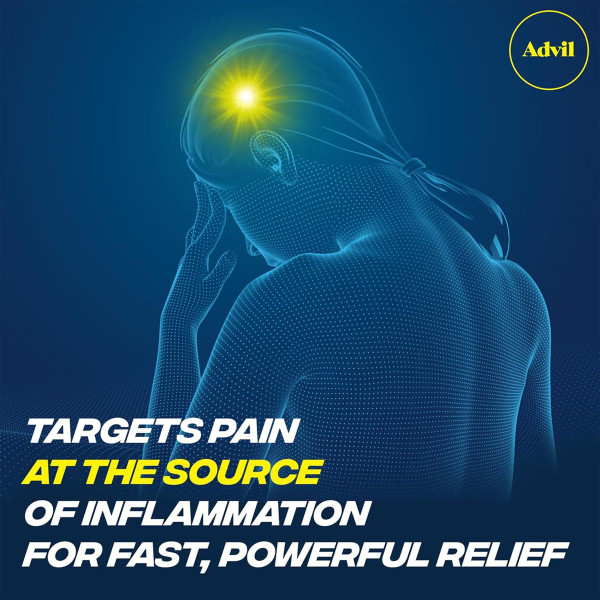 Advil Ibuprofen Coated Tablets, 200mg, 200 ct. (1 to 3-Pack) product image