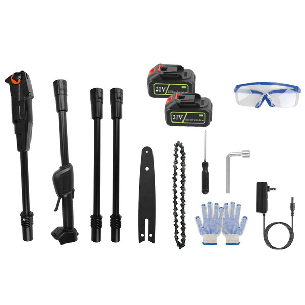 Tree Trimming Pole Saw with Extension Rods & 2 Rechargeable Batteries product image