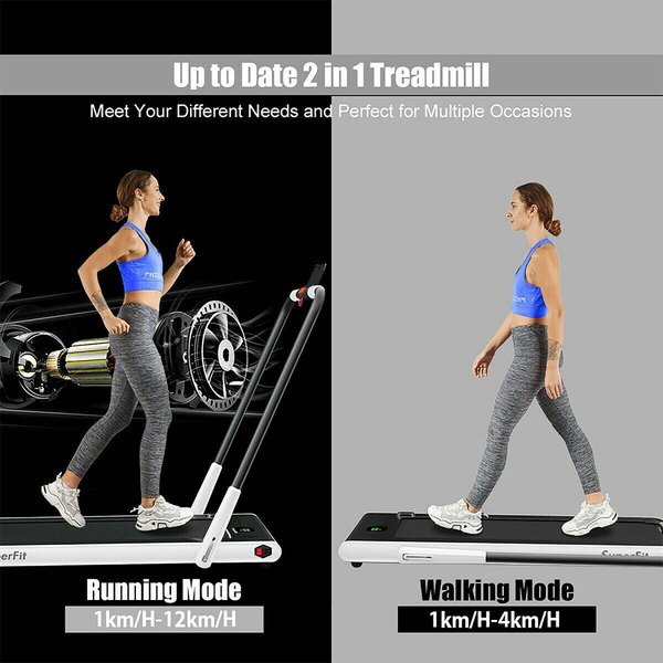 SuperFit™ 2-in-1 2.25HP Under Desk Electric Folding Treadmill with Remote Control product image