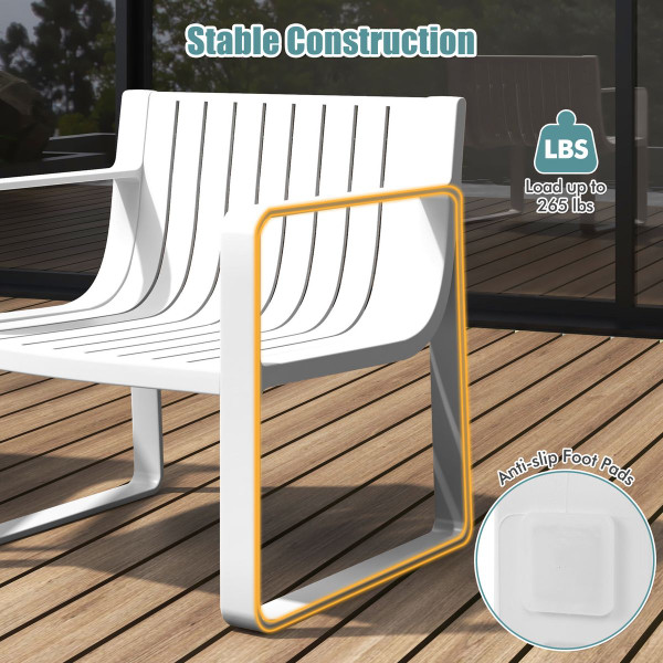 Plastic Outdoor Patio Armchairs (Set of 2 or 4) product image
